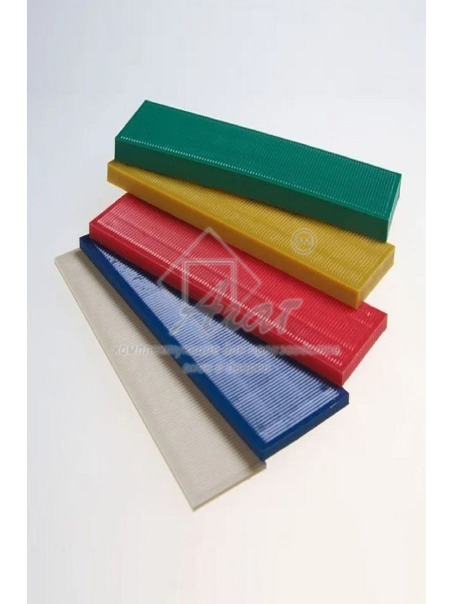 Подкладки под стеклопакет (6 шт). В ассортименте представлен широкий размерный ряд подкладок, от 1 мм до 6 мм.